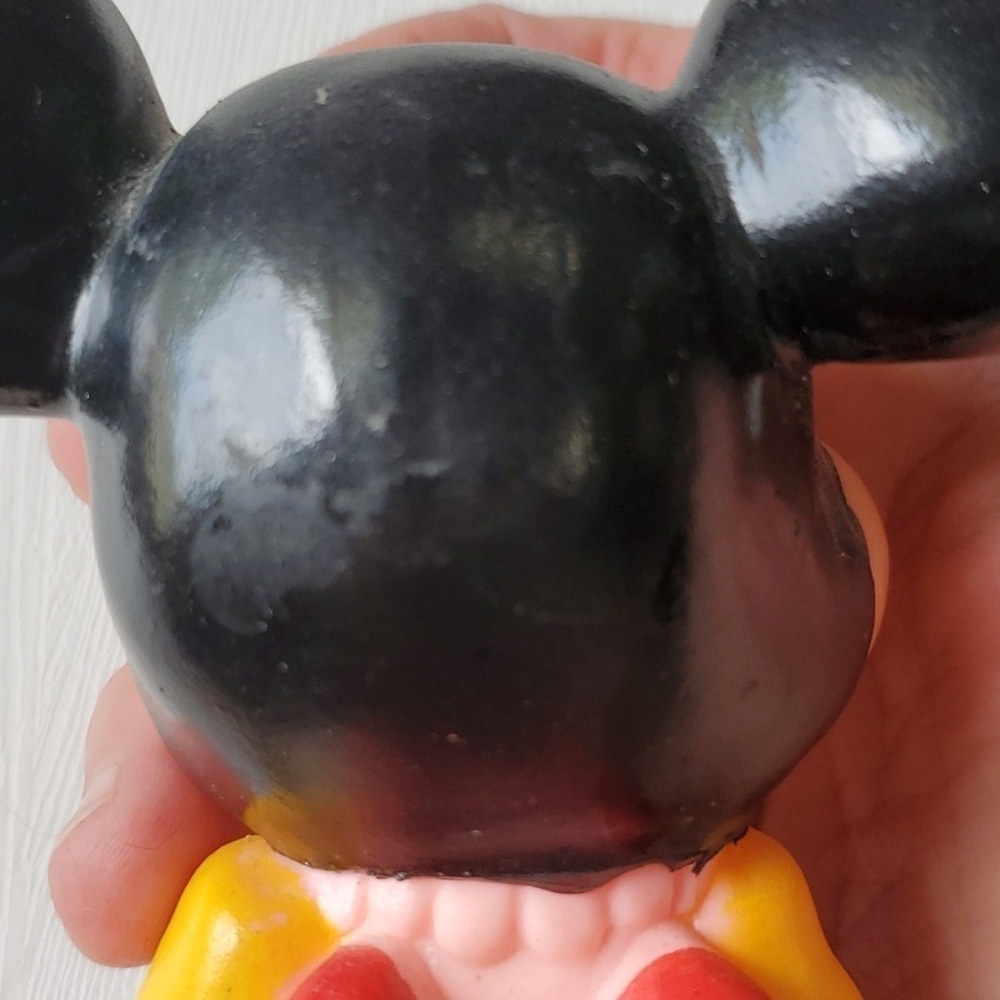 Disney Vintage Made in Korea 80'S Rubber Micky & Minnie Mouse original price tag - Picture 10 of 13